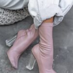 Botki elastyczne Madam Electra brudny róż