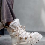 Botki z barankiem Madam Flesz beżowe