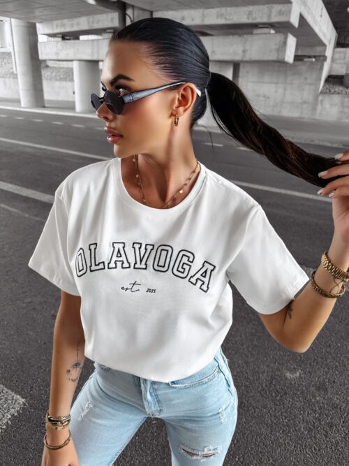 T-shirt oversize MARIDA OLAVOGA ecru