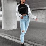 Bluza oversize crewneck LAKIRA OLAVOGA czarna