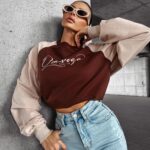 Bluza oversize crewneck LAKIRA OLAVOGA brązowa