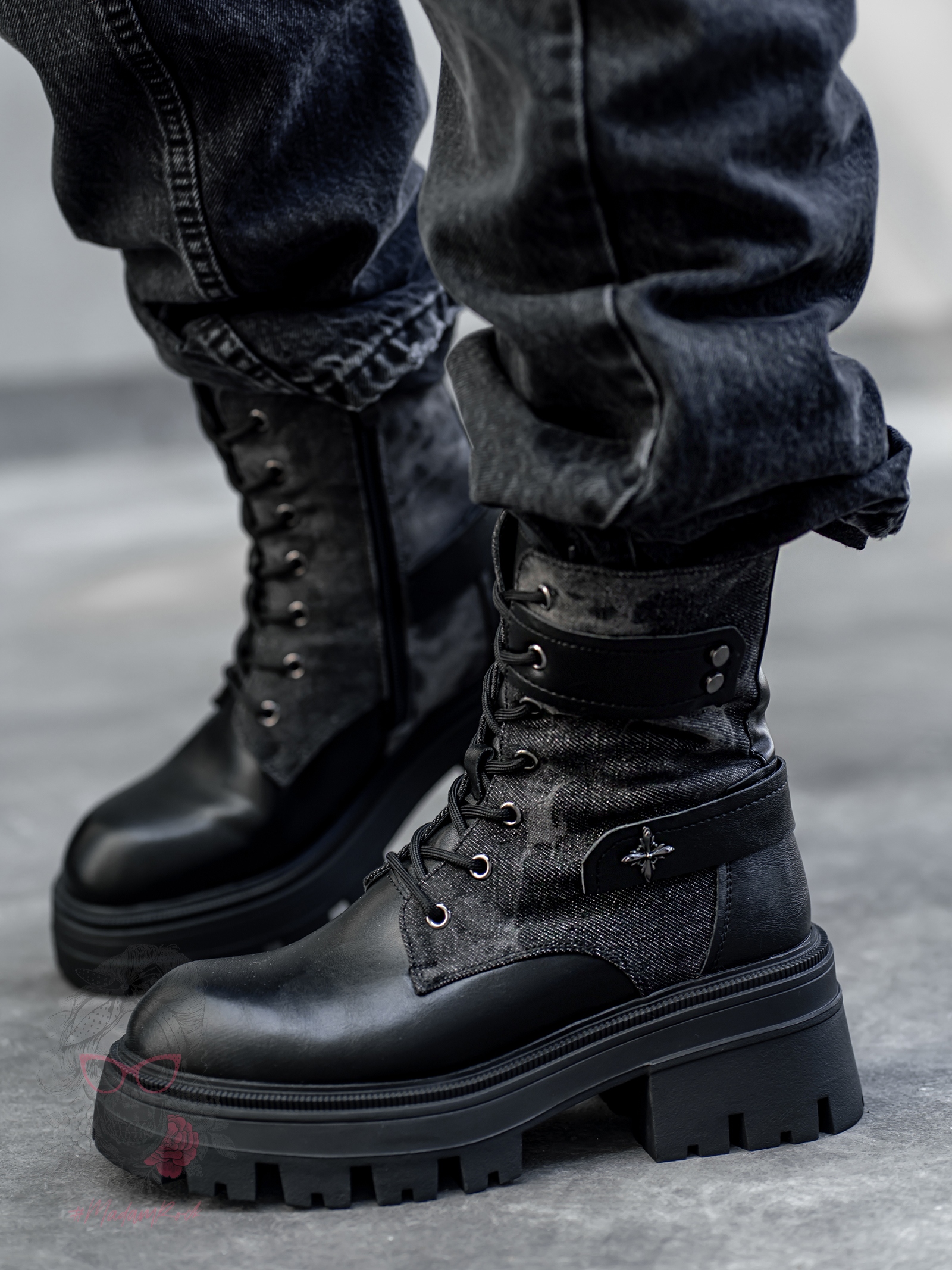 Workery militarne Rock Tikero czarne