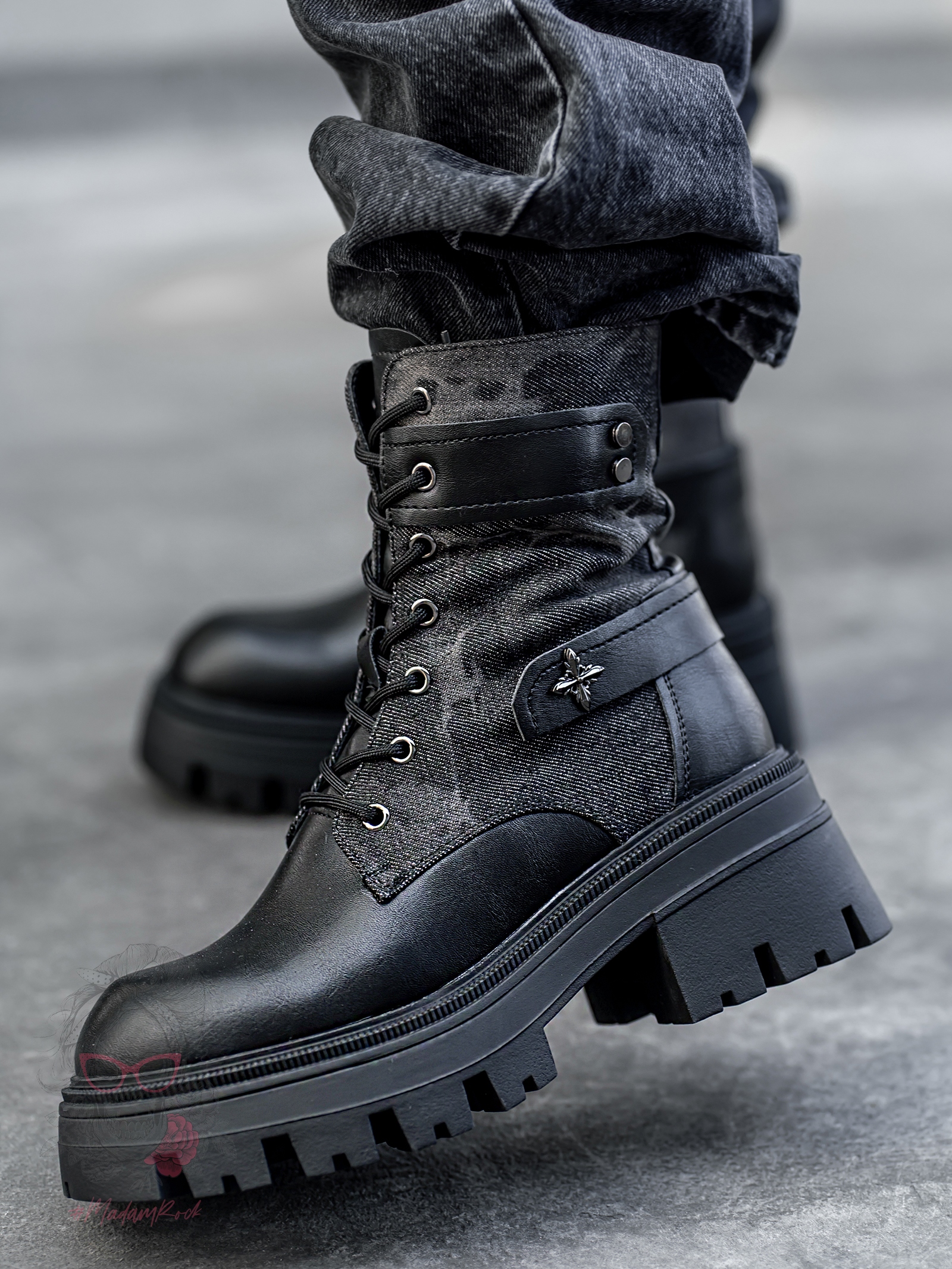 Workery militarne Rock Tikero czarne