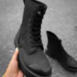 Workery damskie wiązane PASSION OLAVOGA czarne