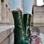 Botki na słupku Madam Pilen zielone