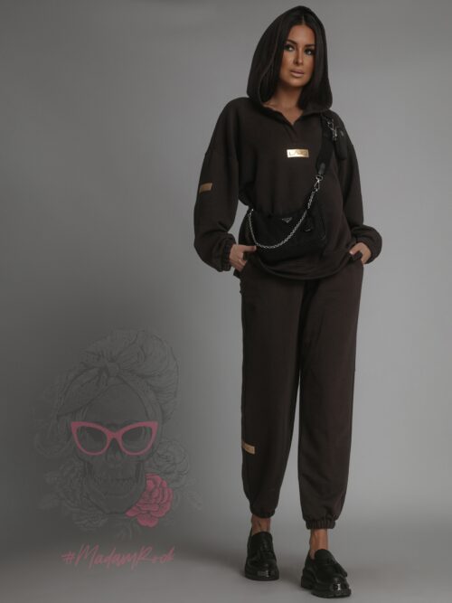 Komplet dresowy Laki Obedo brąz