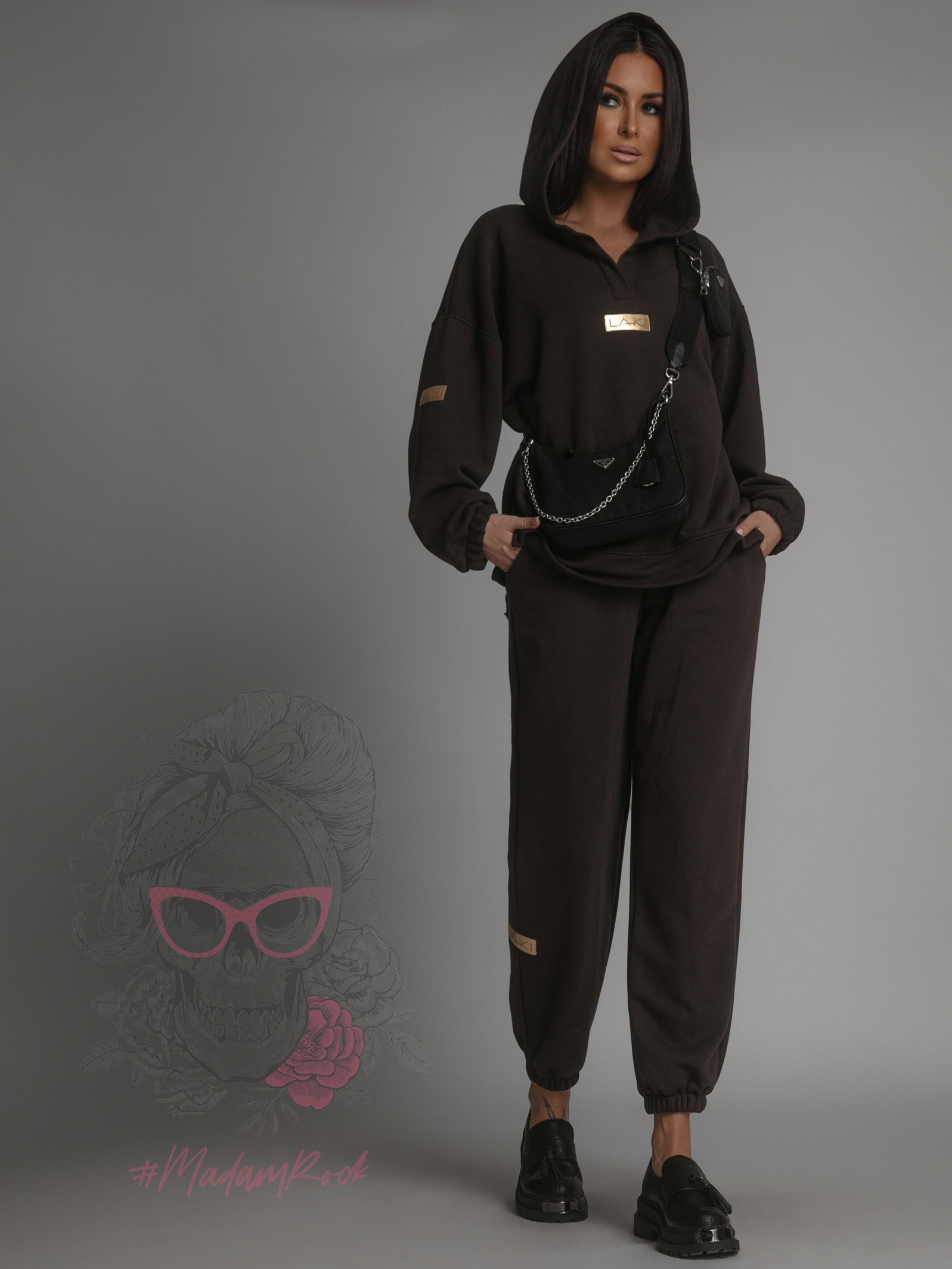 Komplet dresowy Laki Obedo brąz