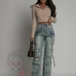 Sweterek moherowy Alija beżowy