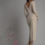 Sukienka sweterkowa Jotela beżowa