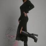 Sukienka sweterkowa Jotela czarna