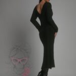 Sukienka sweterkowa Jotela czarna