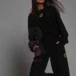 Komplet sweterkowy Cossy czarny