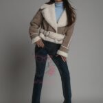 Kożuszek z barankiem Weago beżowy