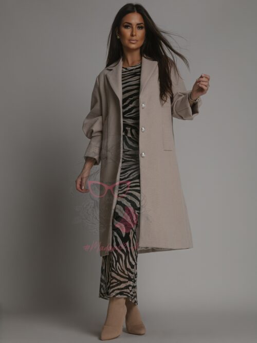 Płaszcz elegancki Matius beżowy