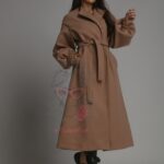 Płaszcz flauszowy Autumen karmelowy