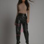 Spodnie skórzane Fogos czarne