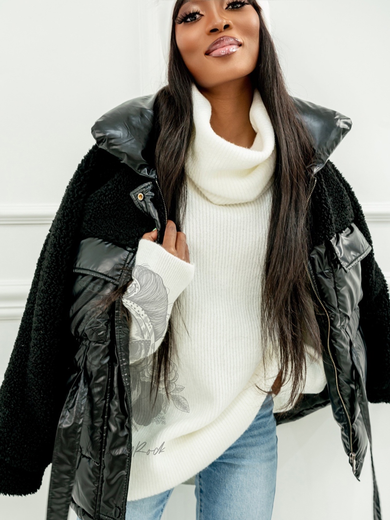 Sweter golf oversize Haat Biały