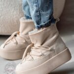 Śniegowce Madam Fiffo beżowe