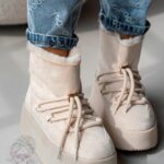 Śniegowce Madam Fiffo beżowe