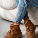 Śniegowce Madam Fiffo karmelowe