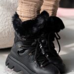 Botki śniegowce Madam Monnte czarne