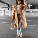 Płaszcz jesienny LOVER OLAVOGA karmelowy