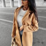 Płaszcz jesienny LOVER OLAVOGA karmelowy