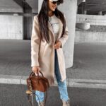 Płaszcz jesienny LOVER OLAVOGA beżowy