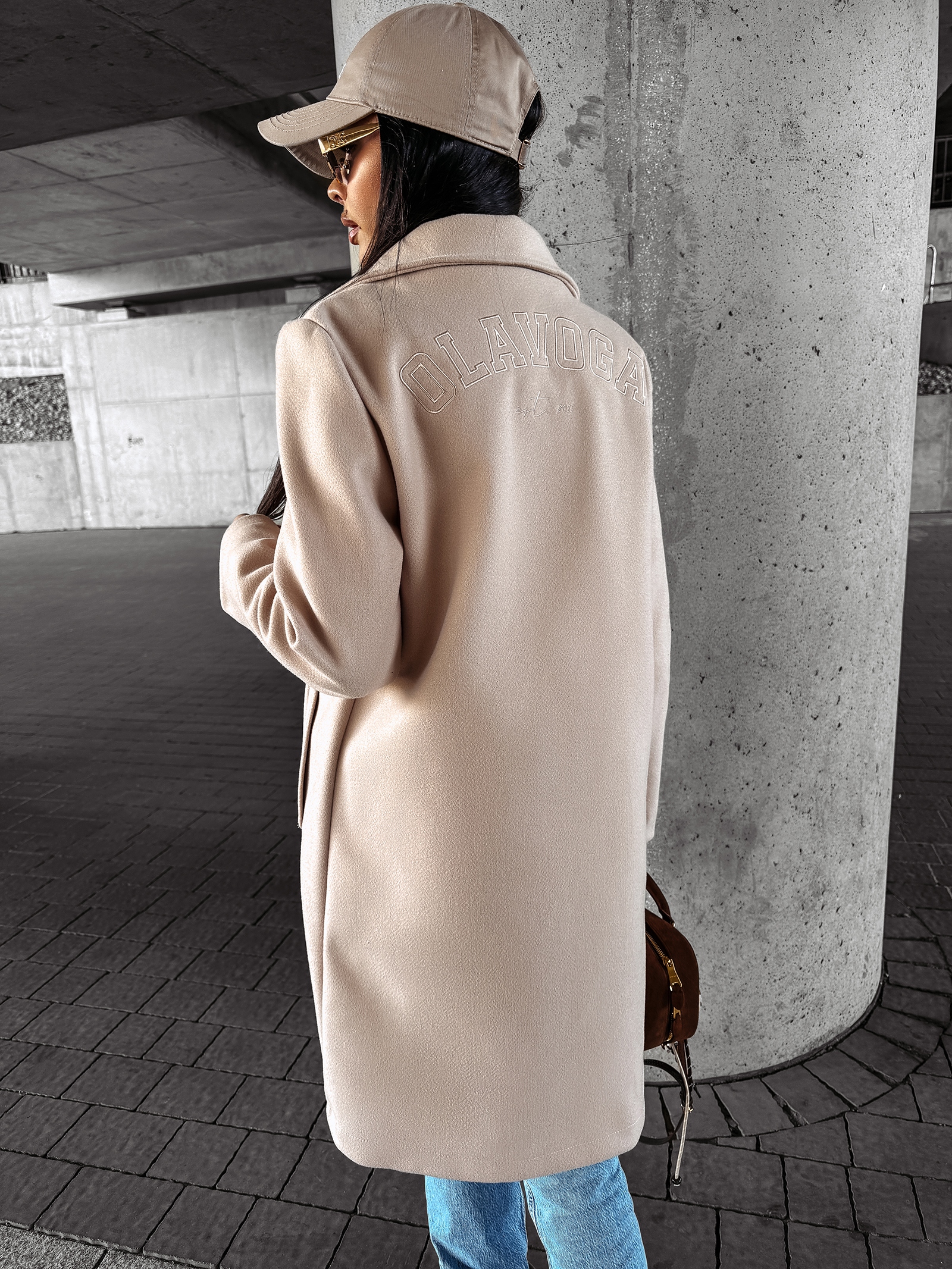 Płaszcz jesienny LOVER OLAVOGA beżowy