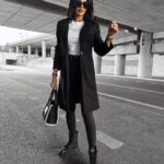 Płaszcz jesienny LOVER OLAVOGA czarny