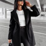 Płaszcz jesienny LOVER OLAVOGA czarny