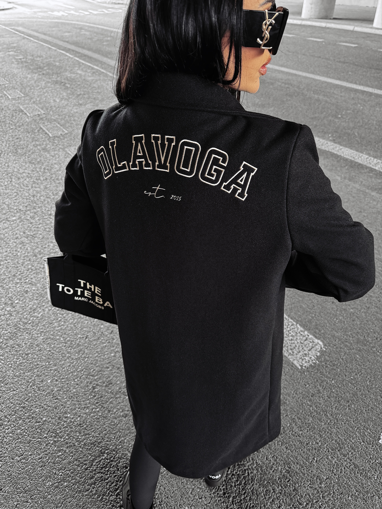 Płaszcz jesienny LOVER OLAVOGA czarny