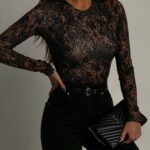 Body elastyczne Deture czarna panterka