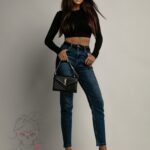 Bluzka na długi rękaw/ top Podre czarny