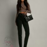 Bluzka na długi rękaw/ top Podre cappuccino