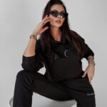 Bluza bawełniana MIRAGE OLAVOGA czarna