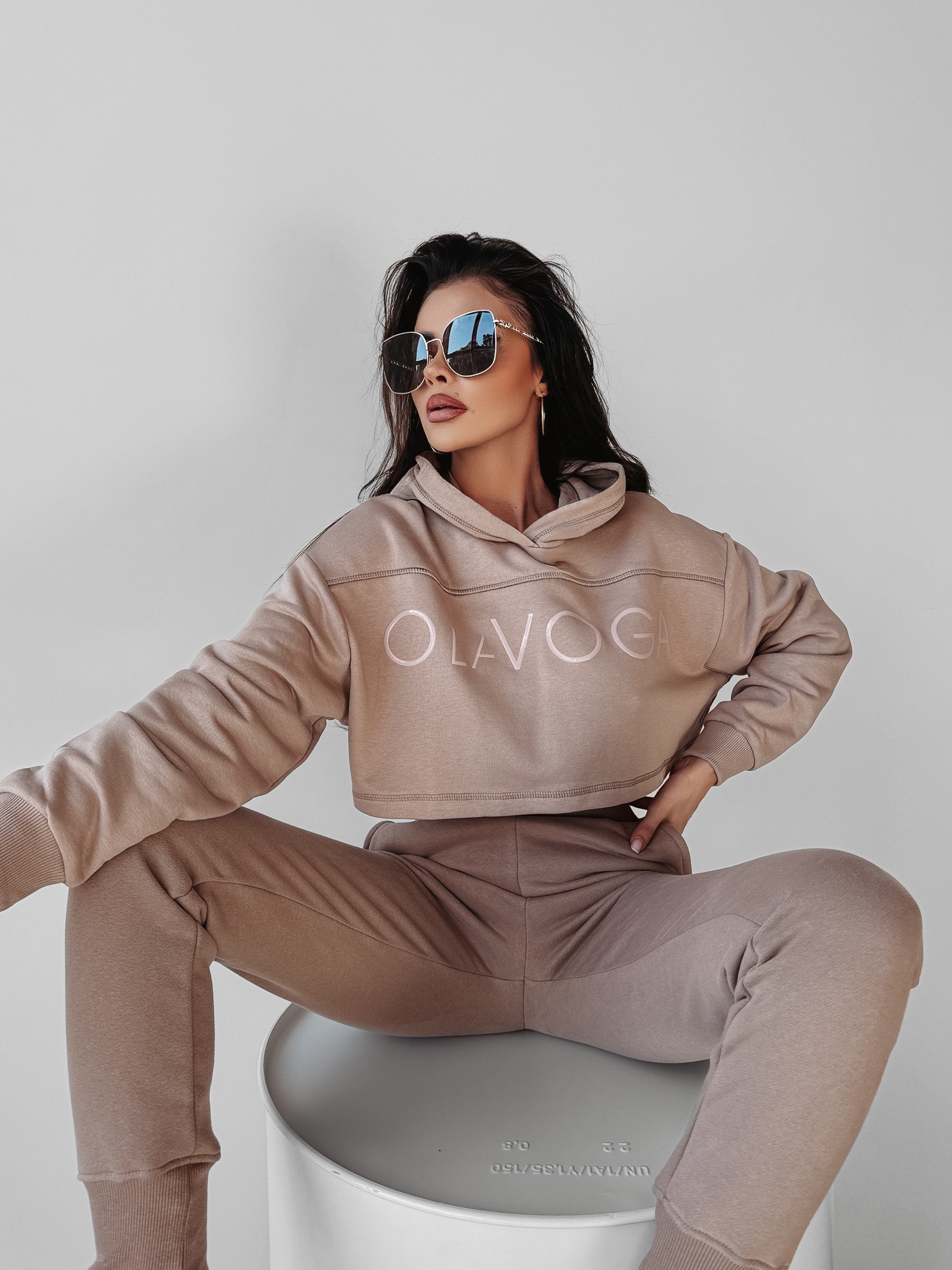 Bluza bawełniana MIRAGE OLAVOGA beżowa