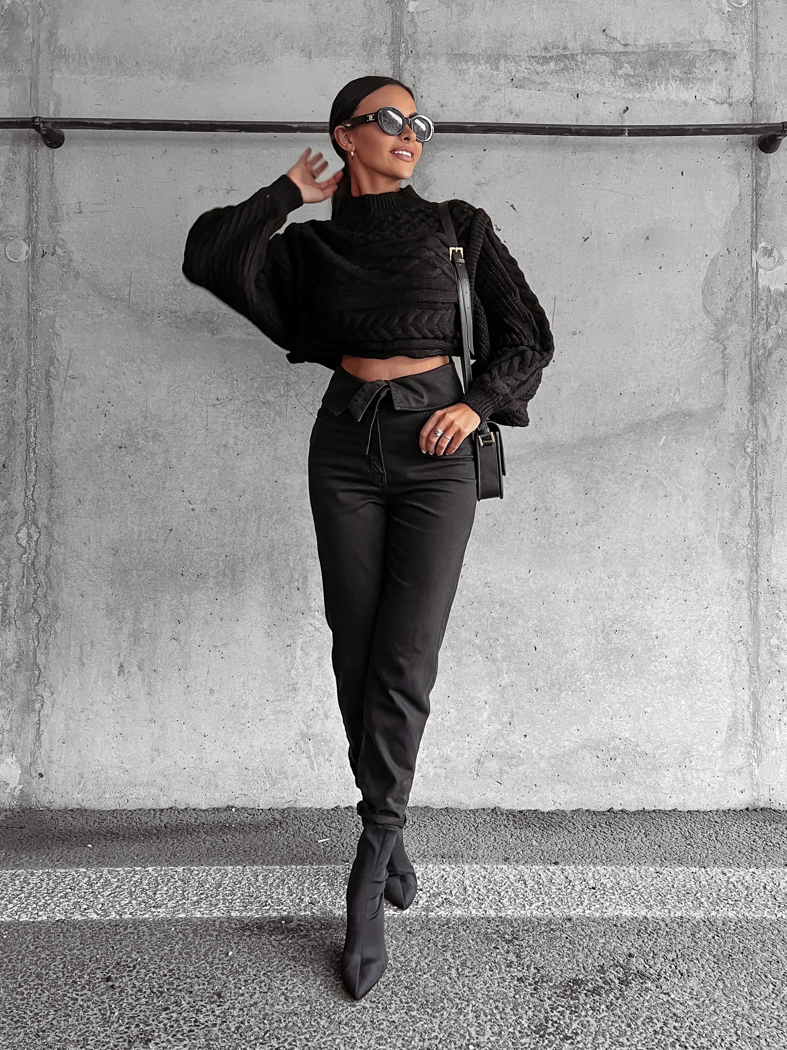 Sweter z półgolfem OSLO OLAVOGA czarny Sweter z półgolfem OSLO OLAVOGA czarny