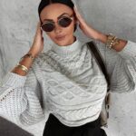 Sweter z półgolfem OSLO OLAVOGA szary