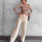 Spodnie dresowe bawełniane CIERRA OLAVOGA beżowe