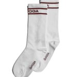 Skarpetki damskie za kostkę DAGITI OLAVOGA ecru-brąz