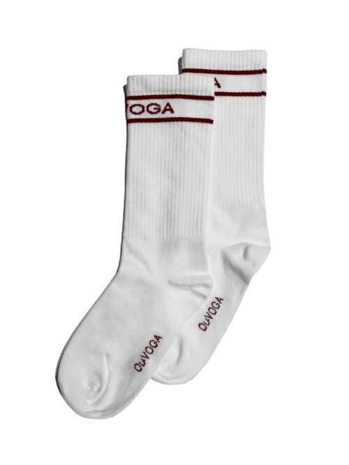 Skarpetki damskie za kostkę DAGITI OLAVOGA ecru-brąz