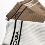 Skarpetki damskie za kostkę DAGITI OLAVOGA beż-brąz