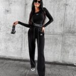 Bluzka z długim rękawem KAMIRA OLAVOGA czarna