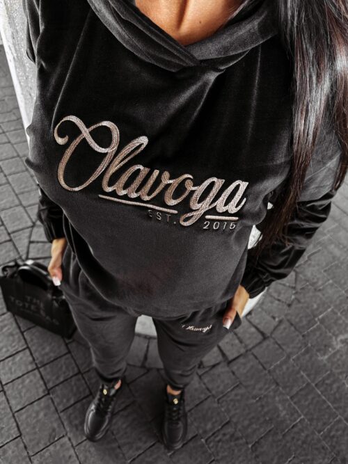 Dres damski welurowy VERA OLAVOGA czarny