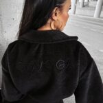 Kurtka damska z futerkiem STAR OLAVOGA czarna