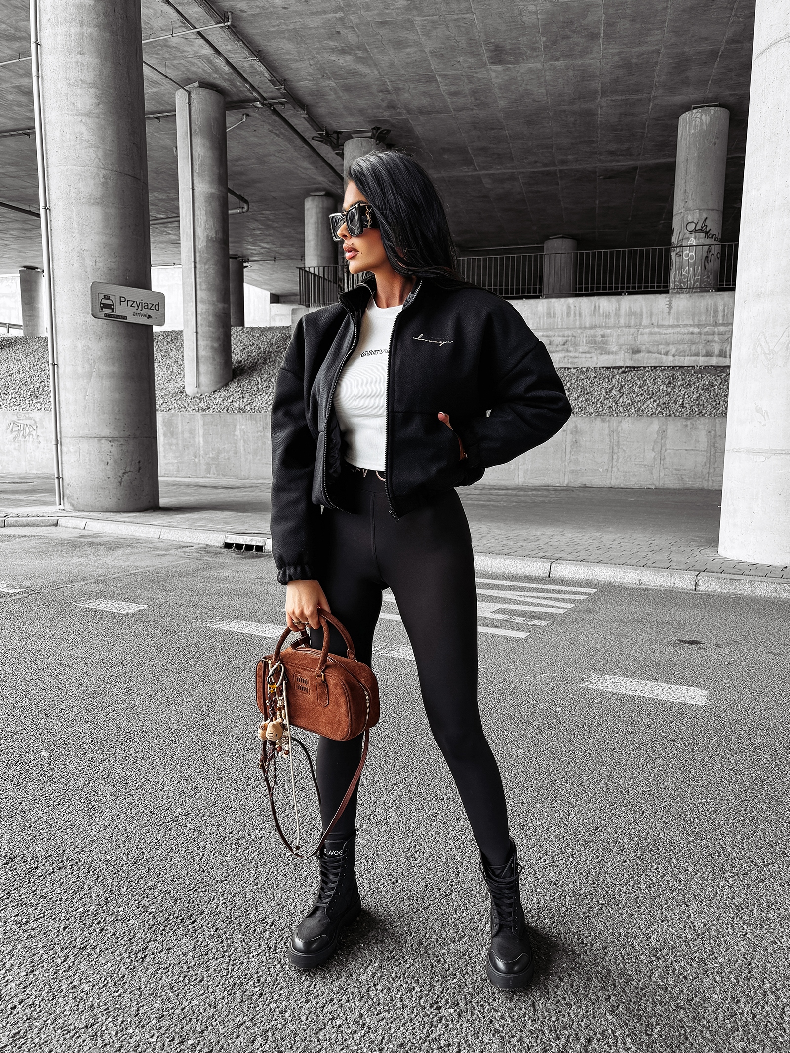 Kurtka przejściowa bomberka BOMB OLAVOGA czarna