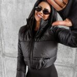 Kurtka puchowa bomber OLVERA OLAVOGA czarna