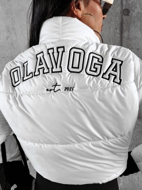 Kurtka puchowa bomber OLVERA OLAVOGA ecru