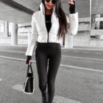 Kurtka puchowa bomber OLVERA OLAVOGA ecru